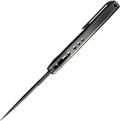 WE Knife Exciton Premium Button Lock Folding Knife Gray CPM 20C - Precision EDC Tool For Enthusiasts And Collectors by We Knife Co Ltd
