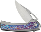 We Knife Nefaris Framelock Flame WE22040FA-1 Bead Blast Titanium Frame CPM 20CV Blade For Collectors EDC Enthusiasts by We Knife Co Ltd