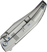 We Knife Ezinta Framelock Folding Knife - M390 Blade With Bead Blast Titanium Handle For EDC by We Knife Co Ltd