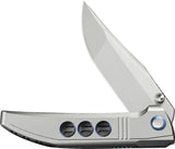 We Knife Ezinta Framelock Folding Knife - M390 Blade With Bead Blast Titanium Handle For EDC by We Knife Co Ltd