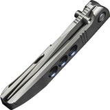 We Knife Ezinta Framelock Folding Knife - M390 Blade With Bead Blast Titanium Handle For EDC by We Knife Co Ltd