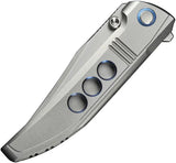 We Knife Ezinta Framelock Folding Knife - M390 Blade With Bead Blast Titanium Handle For EDC by We Knife Co Ltd