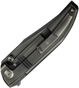 We Knife Ezinta Framelock WE22041-3 - Premium Bohler M390 Blade With Titanium Integral Handle, Polished Gray, EDC Ready by We Knife Co Ltd