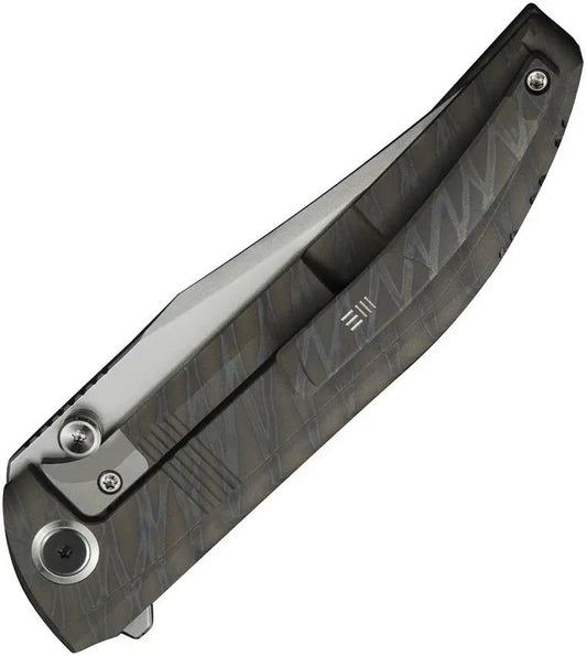 We Knife Ezinta Framelock WE22041 4 Inch M390 Blade Flame Titanium Handle EDC Knife - Premium M390 Blade by We Knife Co Ltd
