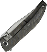 We Knife Ezinta Framelock WE22041 4 Inch M390 Blade Flame Titanium Handle EDC Knife - Premium M390 Blade by We Knife Co Ltd