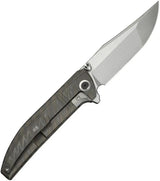 We Knife Ezinta Framelock WE22041 4 Inch M390 Blade Flame Titanium Handle EDC Knife - Premium M390 Blade by We Knife Co Ltd