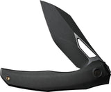 We Knife Ignio Framelock EDC Folder CPM 20CV Blade Black Titanium Handle - One Hand Deployment by We Knife Co Ltd