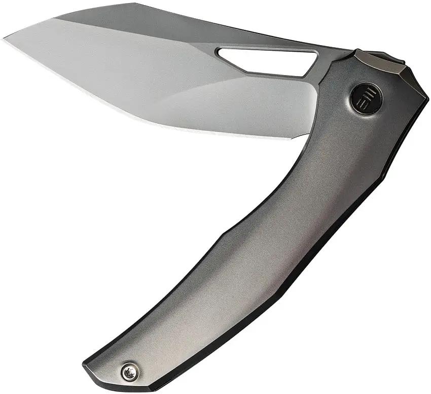 We Knife Ignio Framelock - CPM-20CV Blade Titanium Frame Lock With Timascus Clip For EDC by We Knife Co Ltd