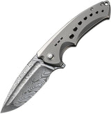 We Knife Co Ltd Nexusia Framelock Damascus WE22044-DS1 by We Knife Co Ltd