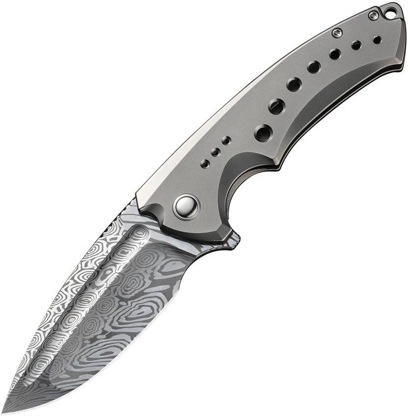 We Knife Co Ltd Nexusia Framelock Damascus WE22044-DS1 by We Knife Co Ltd