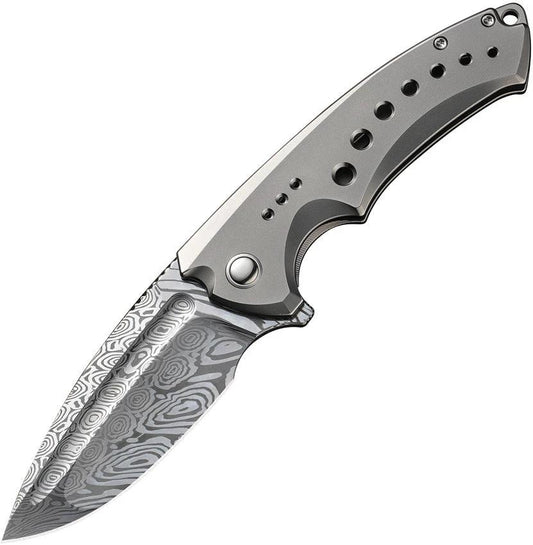 We Knife Co Ltd Nexusia Framelock Damascus WE22044-DS1 by We Knife Co Ltd