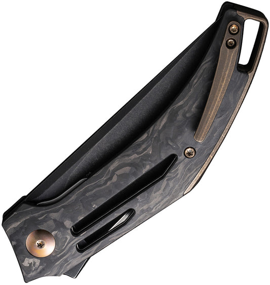 We Knife Co Ltd Speedliner Liner Lock CF WE22045B-2 - CPM-20CV Blade Carbon Fiber Handle EDC Knife With Secure Case by We Knife Co Ltd