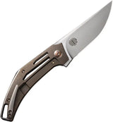 We Knife Co Speedliner Linerlock WE22045C-2 - CPM-20CV Blade And Bronze Titanium Handle For Everyday Carry by We Knife Co Ltd