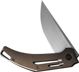 We Knife Co Speedliner Linerlock WE22045C-2 - CPM-20CV Blade And Bronze Titanium Handle For Everyday Carry by We Knife Co Ltd