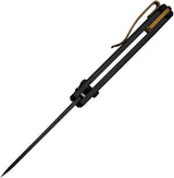 We Knife Nightblade Crossbar Lock WE22046-1 EDC Knife - CPM-20CV Blade With Gold Accents by We Knife Co Ltd