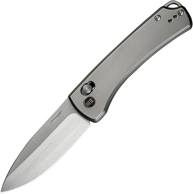 We Knife Nightblade Crossbar Lock Gray CPM 20CV Titanium Premium EDC Knife With Pocket Clip Lanyard Hole Case by We Knife Co Ltd