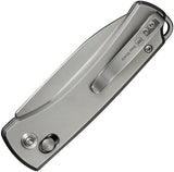 We Knife Nightblade Crossbar Lock Gray CPM 20CV Titanium Premium EDC Knife With Pocket Clip Lanyard Hole Case by We Knife Co Ltd