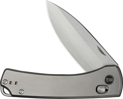 We Knife Nightblade Crossbar Lock Gray CPM 20CV Titanium Premium EDC Knife With Pocket Clip Lanyard Hole Case by We Knife Co Ltd