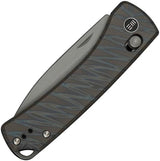 WE Knife Nightblade Crossbar Lock Tiger Titanium EDC Knife - Premium Folding Knife for Everyday Carry Enthusiasts by We Knife Co Ltd