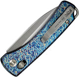 We Knife Nightblade WE22046-4 Flame Anodized Titanium Crossbar Lock EDC Knife For Enthusiasts by We Knife Co Ltd