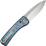 We Knife Nightblade WE22046-4 Flame Anodized Titanium Crossbar Lock EDC Knife For Enthusiasts by We Knife Co Ltd