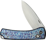 We Knife Nightblade WE22046-4 Flame Anodized Titanium Crossbar Lock EDC Knife For Enthusiasts by We Knife Co Ltd