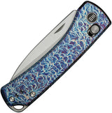 We Knife Nightblade WE22046-4 Flame Anodized Titanium Crossbar Lock EDC Knife For Enthusiasts by We Knife Co Ltd