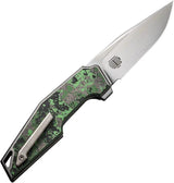 WE Knife OAO Framelock WE23001-3 - Titanium Handle Fat Carbon Inlay CPM-20CV EDC Ready by We Knife Co Ltd