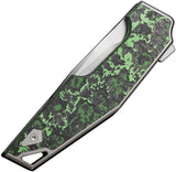 WE Knife OAO Framelock WE23001-3 - Titanium Handle Fat Carbon Inlay CPM-20CV EDC Ready by We Knife Co Ltd