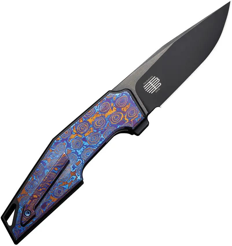 WE Knife Framelock WE23001-4 OAO Timascus Inlay Premium CPM-20CV EDC Knife For Collectors - Timascus Inlay Craftsmanship by We Knife Co Ltd