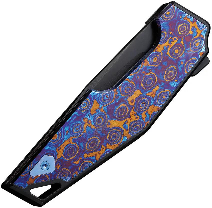 WE Knife Framelock WE23001-4 OAO Timascus Inlay Premium CPM-20CV EDC Knife For Collectors - Timascus Inlay Craftsmanship by We Knife Co Ltd