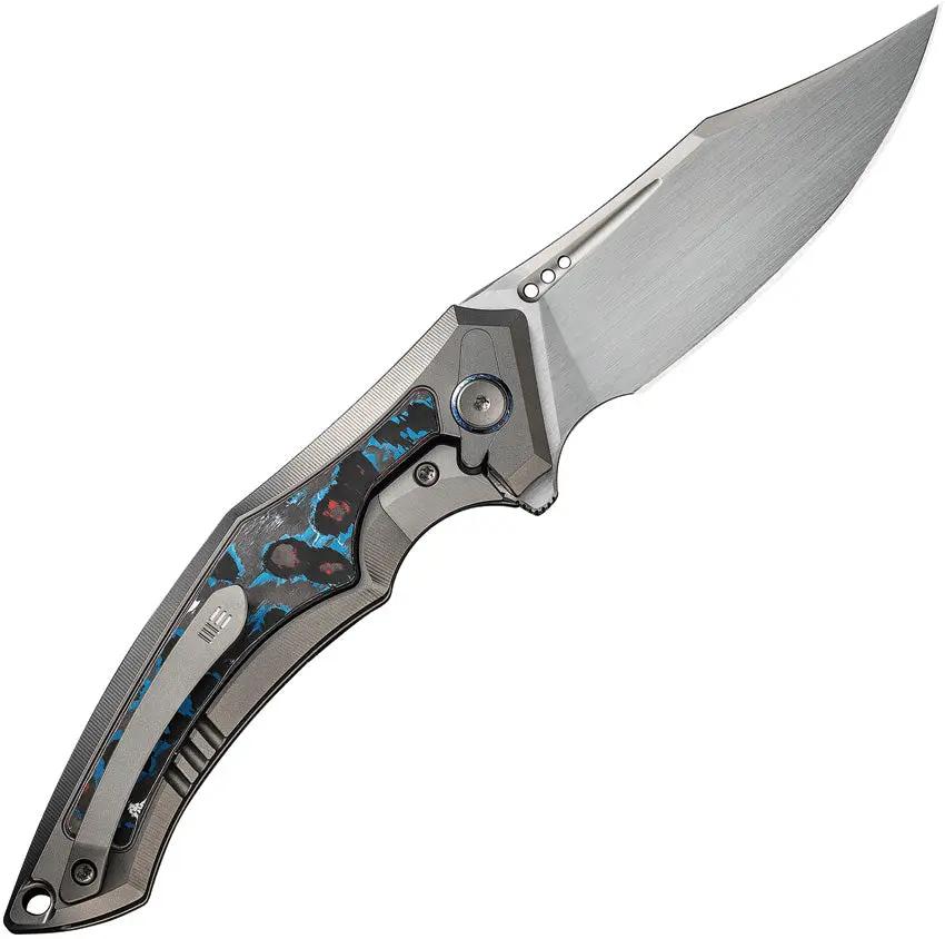 We Knife Orpheus Framelock Nebula - CPM-20CV Blade With Titanium Body And Fat Carbon Fiber Inlay by We Knife Co Ltd