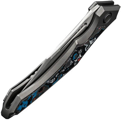We Knife Orpheus Framelock Nebula - CPM-20CV Blade With Titanium Body And Fat Carbon Fiber Inlay by We Knife Co Ltd