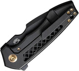 We Knife Harpen Framelock EDC Knife CPM20CV Blade With Black Stonewash Low Profile Titanium Handle For Everyday Carry by We Knife Co Ltd