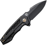 We Knife Harpen Framelock EDC Knife CPM20CV Blade With Black Stonewash Low Profile Titanium Handle For Everyday Carry by We Knife Co Ltd