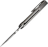 We Knife Harpen Framelock EDC Knife - 3 Inch CPM 20CV Blade, Gray Titanium Handle, Extended Tang by We Knife Co Ltd