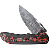 We Knife Equivik Framelock Lava Flow Damasteel Blade Titanium Handle EDC Knife - Premium Craftsmanship Everyday Carry by We Knife Co Ltd