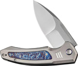 We Knife Hyperactive Framelock WE23030-1 - Titanium Frame EDC Knife With Vanax Steel And Flame Anodized Inlay by We Knife Co Ltd