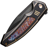 WE Knife Hyperactive Framelock Vanax WE23030-4 Titanium Inlay EDC Knife For Collectors - Vanax Blade Titanium Frame by We Knife Co Ltd