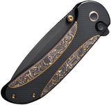 WE Knife Zizzit Button Lock Copper CF 20CV Premium Drop Point EDC Knife - Collector Grade Copper CF Build by We Knife Co Ltd