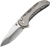 We Knife Co Ltd Zizzit Button Lock Alum CF WE23031-2 by We Knife Co Ltd