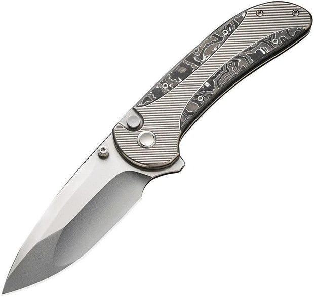 We Knife Co Ltd Zizzit Button Lock Alum CF WE23031-2 by We Knife Co Ltd