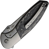 We Knife Nitro OG Framelock EDC Knife Satin CPM 20CV Blade With Marble Carbon Fiber Inlay by We Knife Co Ltd