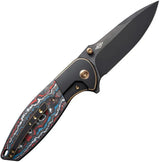 We Knife Nitro OG Framelock Nebula EDC Knife - CPM-20CV Blade, Titanium Handle With Nebula Carbon Fiber Inlay by We Knife Co Ltd