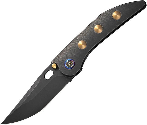 We Knife Co Ltd Attor Framelock Blk/Gold WE23037-1 by We Knife Co Ltd