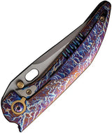 We Knife Attor WE23037-2 - Framelock Folding Knife Flame Titanium Handle CPM-20CV Blade For EDC Enthusiasts by We Knife Co Ltd