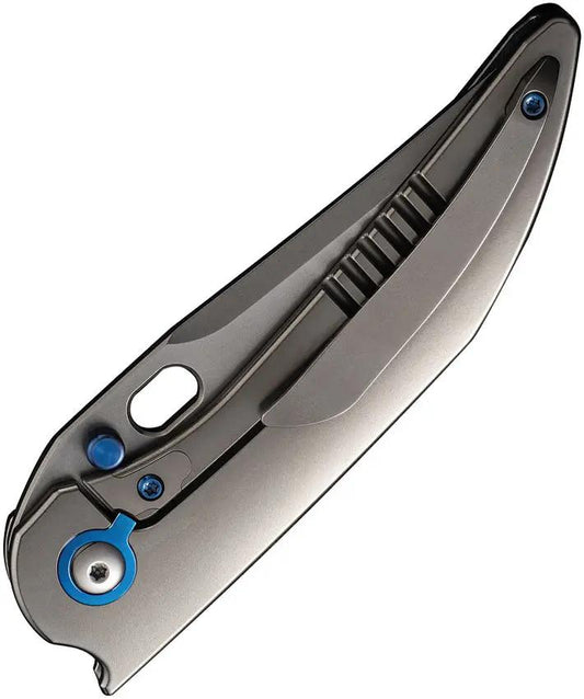 We Knife Attor Framelock Folding Knife - Bead-Blast CPM-20CV Blade With Titanium Handle For EDC by We Knife Co Ltd