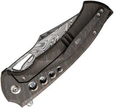 WE Knife Swiftfin Framelock Damasteel - Flame Anodized Titanium Handle EDC Knife For Collectors by We Knife Co Ltd