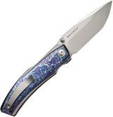 We Knife Swordfin Linerlock Flame WE23067-1 - Premium CPM-20CV Tanto Blade With Titanium Onlay by We Knife Co Ltd