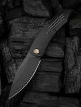 We Knife Sine Wave Nested Linerlock WE23069B-1 - Black Stonewash M390 Folding Knife For EDC Enthusiasts by We Knife Co Ltd
